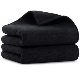Serviettes UNIMADE en microfibre grises, pack de 2, vue de face