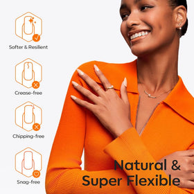 Set complet de tips à ongles carrés en gel modelones