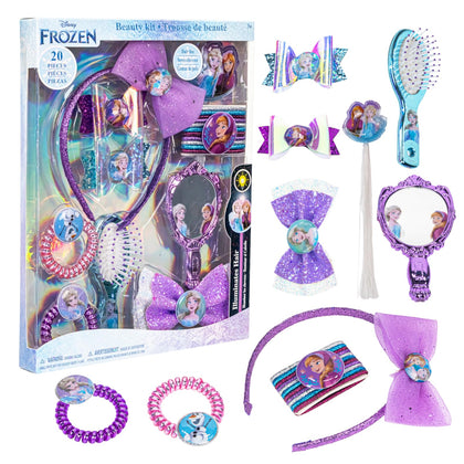 Set d'accessoires capillaires Disney Frozen avec élastiques et nœuds
