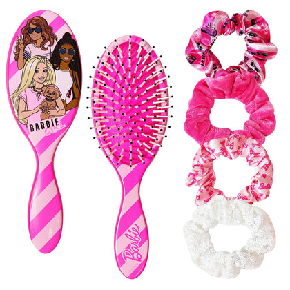 Set d'accessoires cheveux LUV HER avec brosse et chouchous colorés