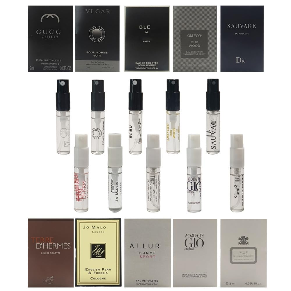 Set d'échantillons de parfums Jendfert pour hommes, 10 flacons