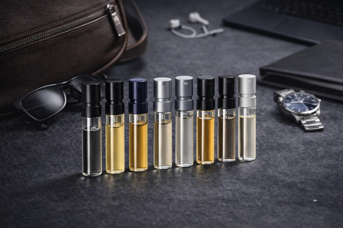 Set d'échantillons de parfums pour hommes, prêt pour le voyage