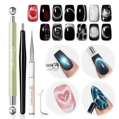 Set d'outils Cat Eye modelones avec pinceau et magnet