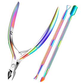Set d'outils de manucure XUNXMAS 5 en 1 en acier inoxydable