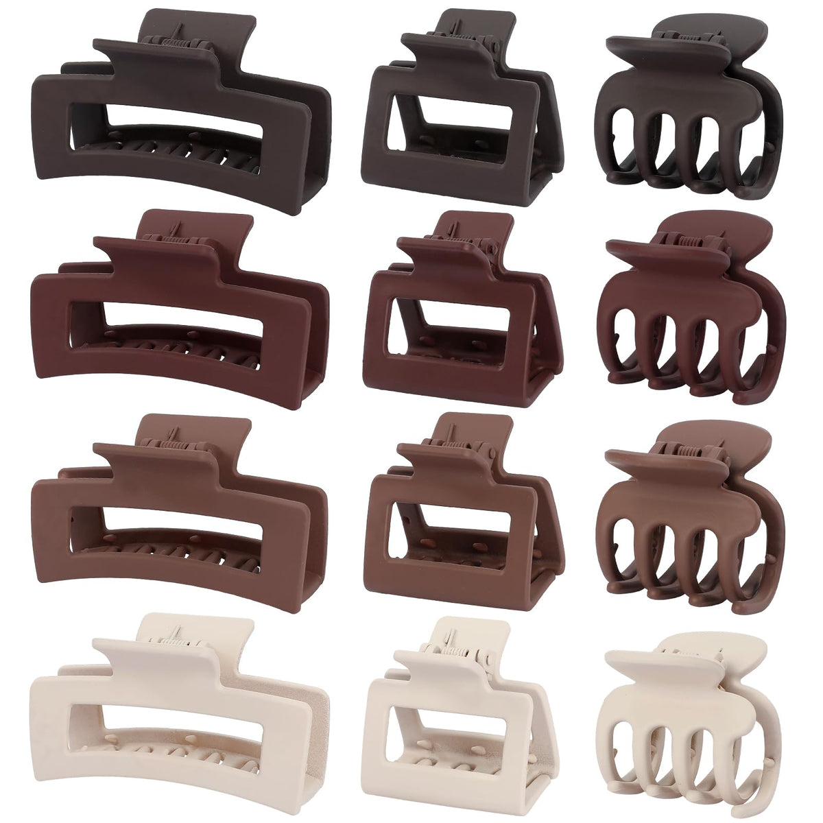 Set de 12 clips à cheveux SMKSL en plusieurs couleurs