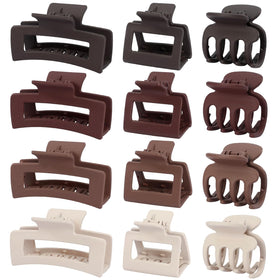 Set de 12 clips à cheveux SMKSL en plusieurs couleurs