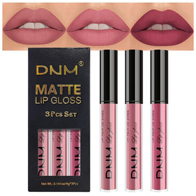 Set de 3 rouges à lèvres liquides evpct avec teintes mauves
