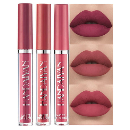 Set de 3 rouges à lèvres liquides mat BestLand en packaging élégant