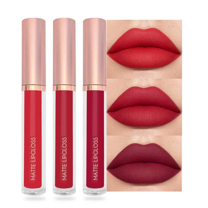 Set de 3 rouges à lèvres mat BestLand avec teintes Chill, Crimson et Rust