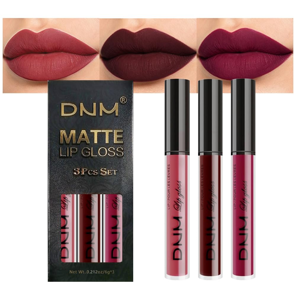 Set de 3 rouges à lèvres mat evpct vue avant avec packaging