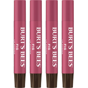 Set de 4 baumes à lèvres Burt's Bees Shimmer Fig dans un emballage recyclable