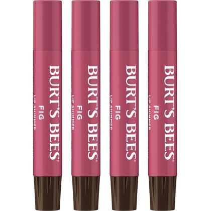 Set de 4 baumes à lèvres Burt's Bees Shimmer Fig dans un emballage recyclable