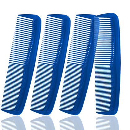 Set de 4 peignes Soft 'N Style en bleu marine