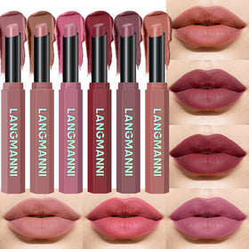 Set de 6 rouges à lèvres veloutés mat Jolilab, teintes nude à foncé