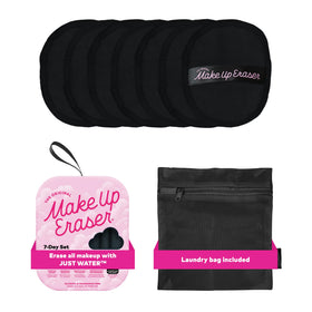 Set de 7 lingettes démaquillantes MakeUp Eraser en noir