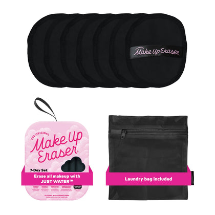 Set de 7 lingettes démaquillantes MakeUp Eraser en noir