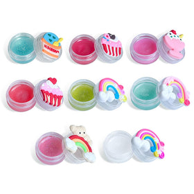 Set de 8 gloss à lèvres Mebtmel en forme de cupcake avec packaging coloré