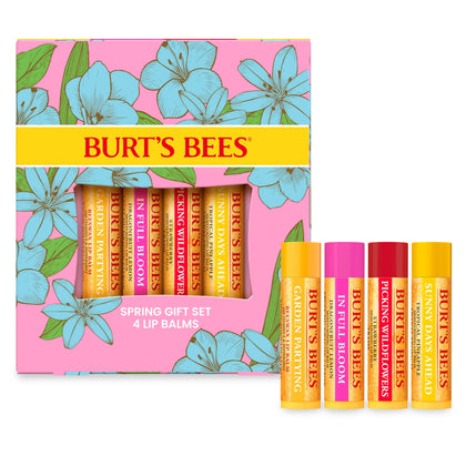 Set de baumes à lèvres Burt's Bees In Full Bloom avec 4 tubes
