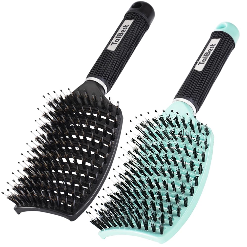 Set de brosses à cheveux TaiBest avec poils de sanglier