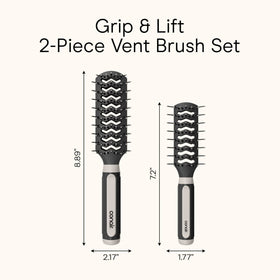 Set de brosses Conair dans une trousse de voyage, prêt à être emporté