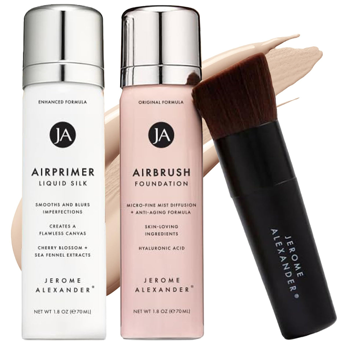 Set de fond de teint MagicMinerals de Jerome Alexander avec primer et pinceaux