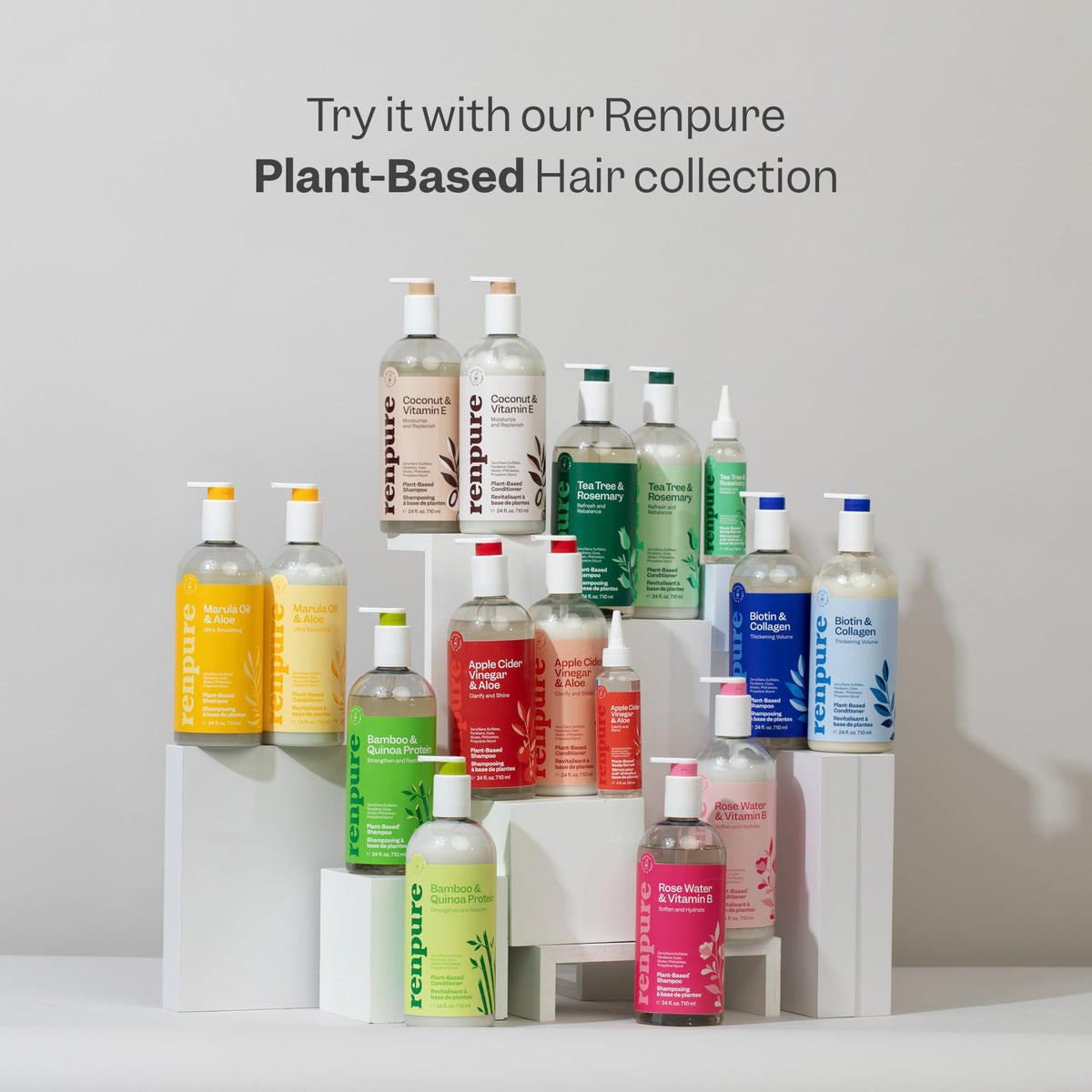 Set de gel douche RENPURE avec packaging recyclable
