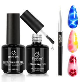 Set de gel pour ongles beetles avec gel blooming et gel de construction 15ml