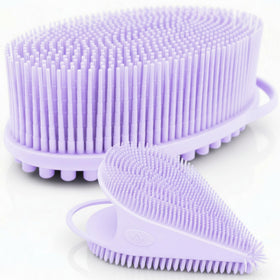 Set de gommage corporel et brosse visage Avilana en silicone