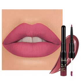 Set de maquillage evpct avec crayon à lèvres et rouge à lèvres Hot Mauve