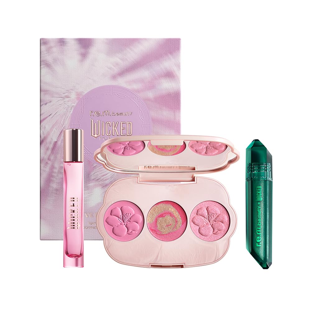 Set de maquillage Glinda r.e.m. beauty avec huile à lèvres et blush
