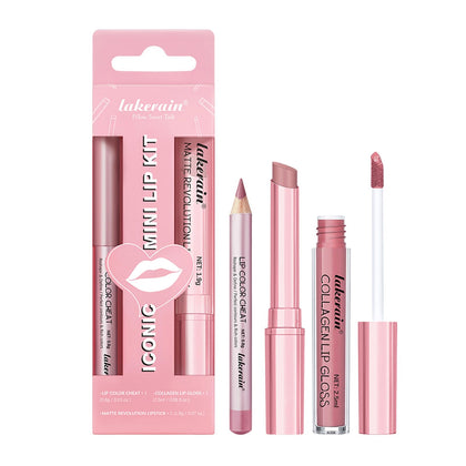 Set de maquillage lèvres BestLand avec crayon, rouge à lèvres et gloss