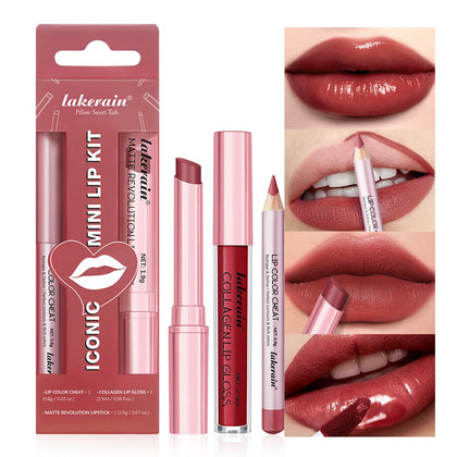 Set de maquillage lèvres BestLand comprenant crayon et rouge à lèvres