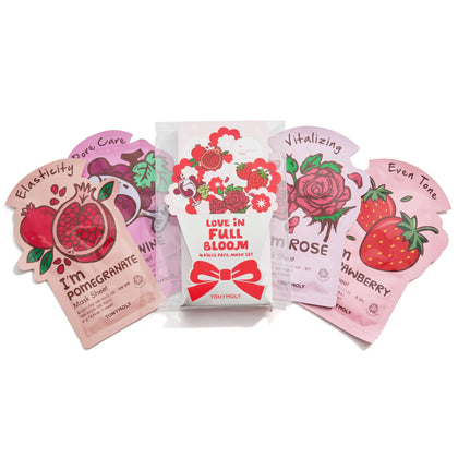 Set de masques en tissu TONYMOLY Love in Full Bloom avec quatre variétés