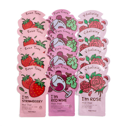 Set de masques TONYMOLY Sweetheart 12 pièces avec packaging