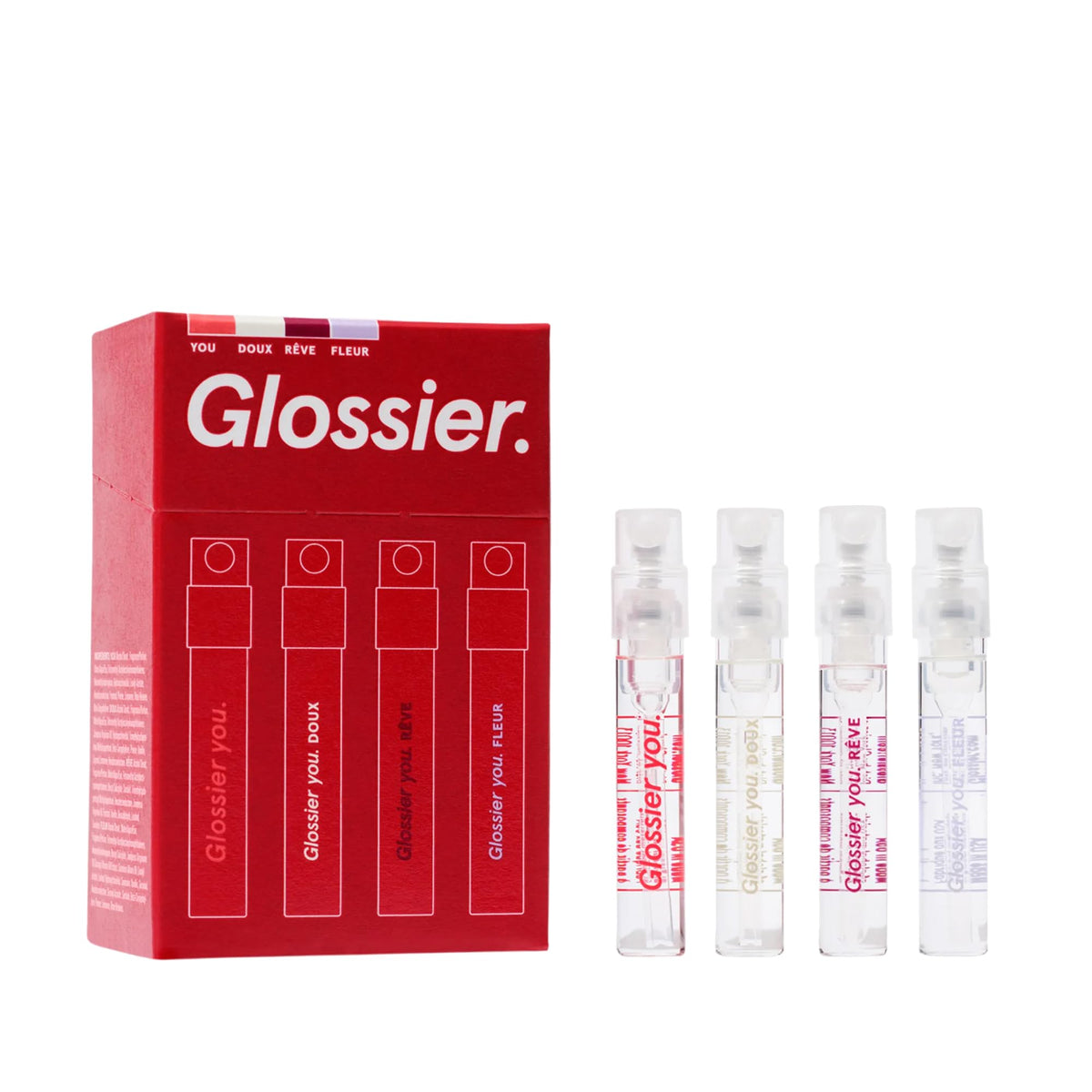 Set de parfums Glossier Mini Wardrobe 4 x 1,5ml vue de face