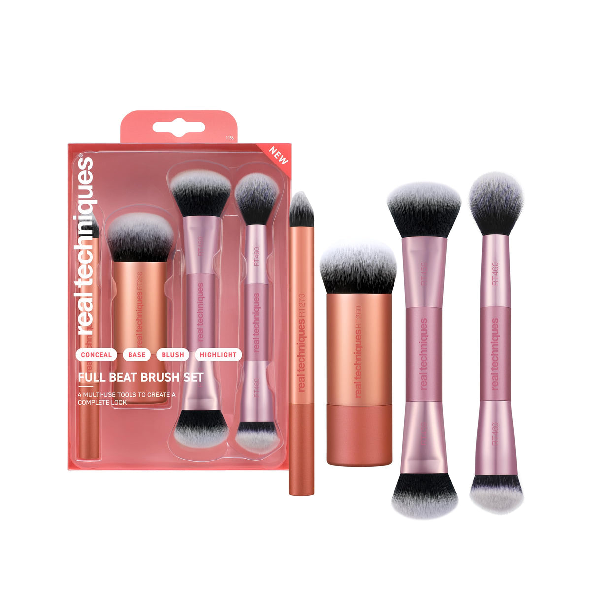Set de Pinceaux Maquillage Complet Real Techniques vue de face