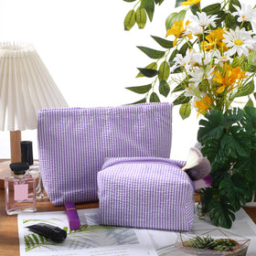 Set de pochettes de maquillage Huhumy avec divers articles de beauté