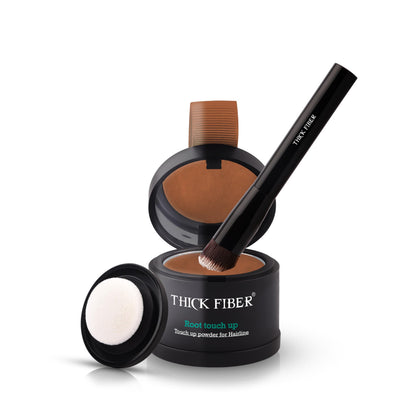 Set de retouche racines Thick Fiber couleur brun doré avec applicateur
