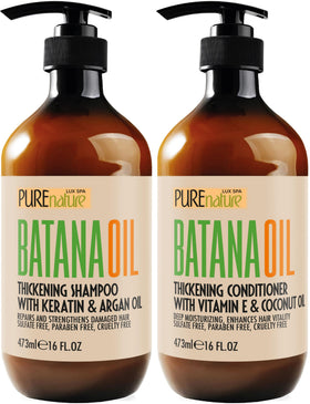 Set de shampooing et après-shampooing à l'huile de batana, vue de face