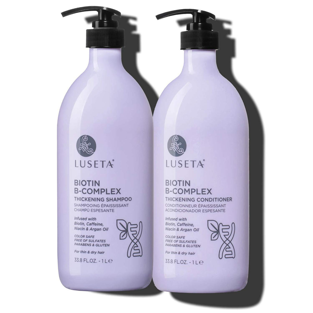 Set de shampooing et après-shampooing Biotin B-Complex L LUSETA vue de face