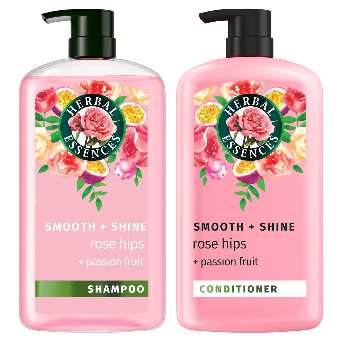 Set de shampooing et après-shampooing Herbal Essences Rose Hips et Passionfruit