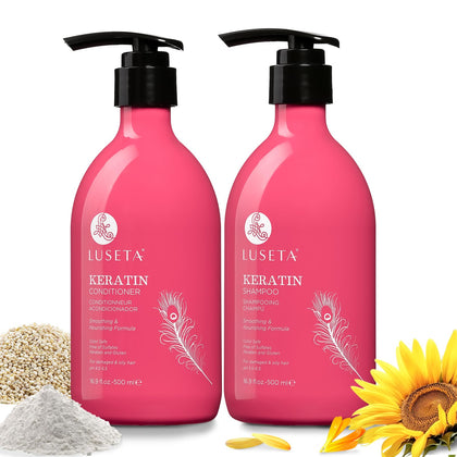 Set de shampooing et après-shampooing L LUSETA 500 ml face
