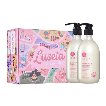 Set de shampooing et après-shampooing L LUSETA 500 ml vue de face