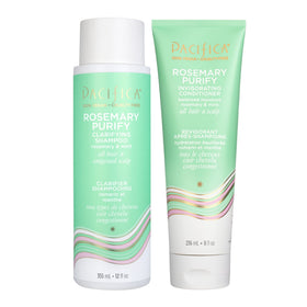 Set de shampooing et après-shampooing Pacifica Rosemary Purify avec emballage