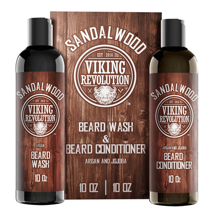 Set de shampooing et après-shampooing pour barbe Viking Revolution, vue de face