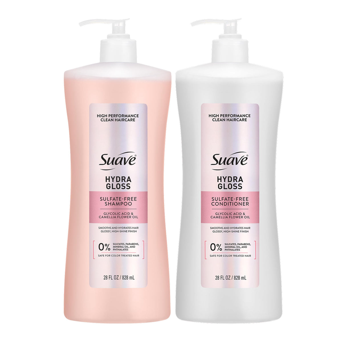 Set de shampooing et après-shampooing Suave Hydra Gloss 28 Fl Oz
