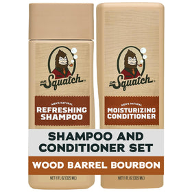 Set de shampooing et soin Dr. Squatch 11 fl oz avec étiquette Bourbon