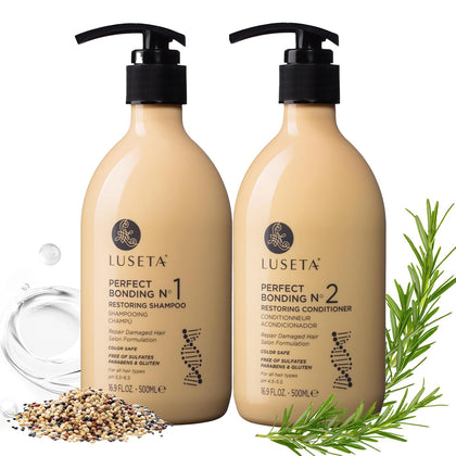 Set de shampooing et soin L LUSETA 500ml vue de devant