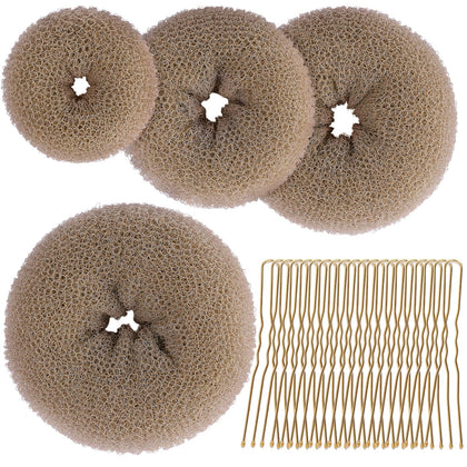 Set de shapers à chignon Teenitor, 4 tailles différentes