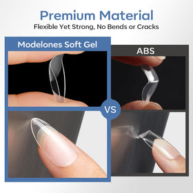 Set de tips d'ongles modelones avec différentes tailles